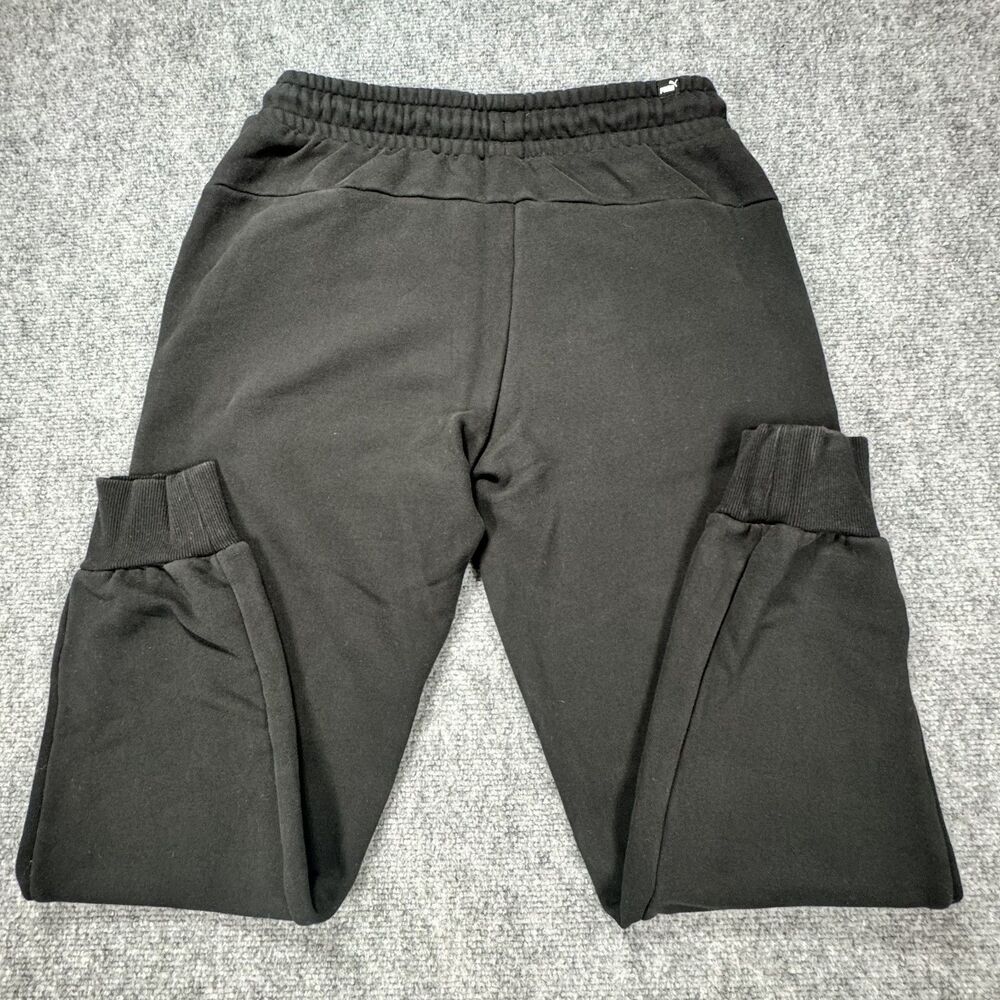 Puma Sweatpants Womens Medium Black Joggers Logo Athleisure Classic - Picture 6 of 8